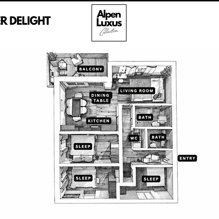 Ziller Delight - Alpenluxus Collection Lägenhet *